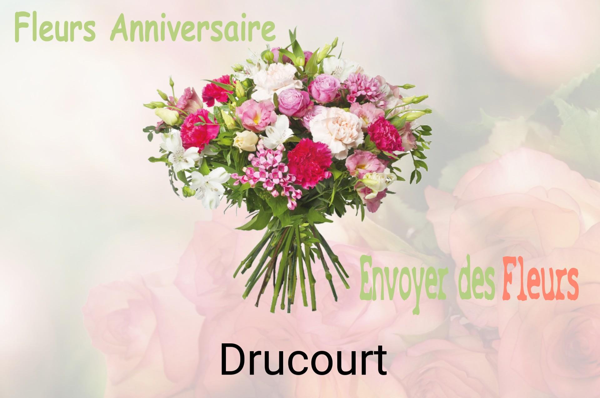 Bouquet de fleurs d’anniversaire livré à Drucourt