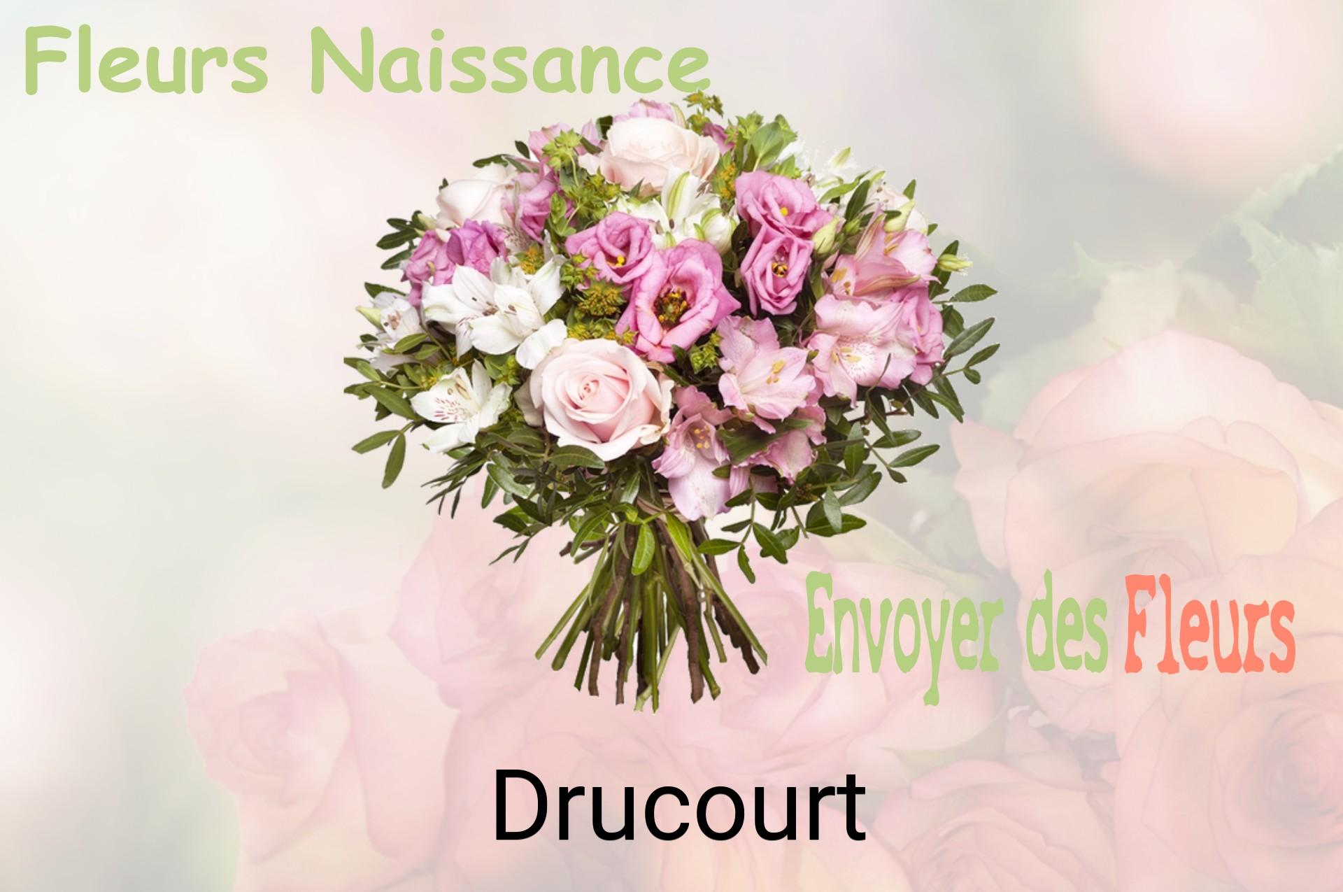 Bouquet de fleurs de naissance livré à Drucourt